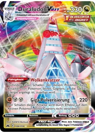 Duraludon VMAX #104/159 — Zenit der Könige
