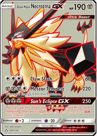 Dusk Mane Necrozma GX #145 — Ultra Prism