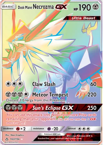 Dusk Mane Necrozma GX #163 — Ultra Prism