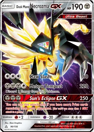 Dusk Mane Necrozma GX #90 — Ultra Prism