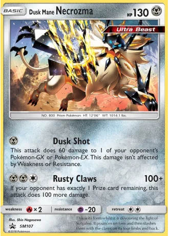 Dusk Mane Necrozma SM107 — Sun & Moon Promos