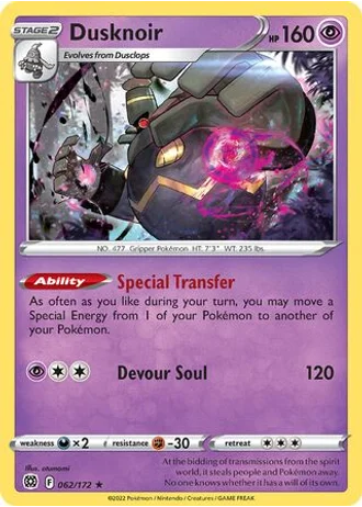 Dusknoir #062/172 — Trick or Trade 2022