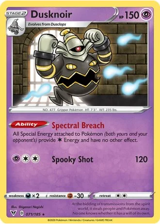 Dusknoir #071/185 — Trick or Trade 2023