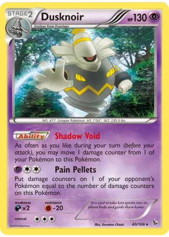 Dusknoir #40/106 — Flashfire