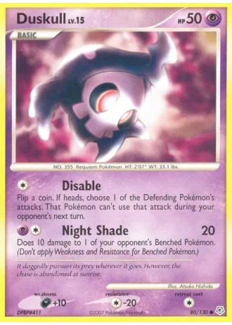 Duskull #80/130 — Diamante & Perla