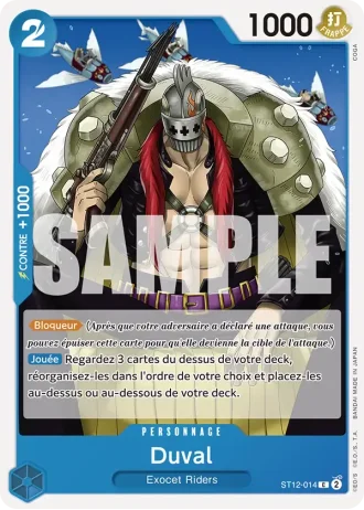 Duval (ST12-014) (Full Art) — ONE PIECE CARD THE BEST (PRB01)