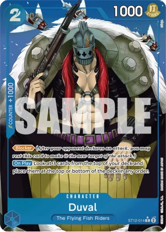 Duval (ST12-014) (Full Art) — One Piece The Best (PRB01)