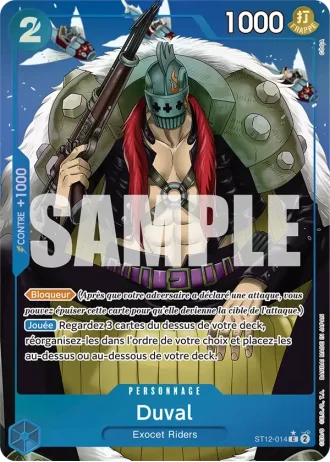 Duval (ST12-014) (Reprint) — ONE PIECE CARD THE BEST (PRB01)