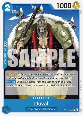 Duval (ST12-014) (Reprint) — One Piece The Best (PRB01)