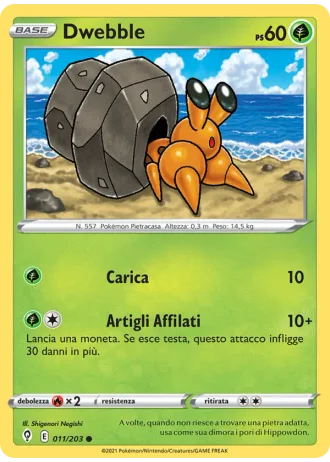 Dwebble #11/203 — Evoluzioni Eteree