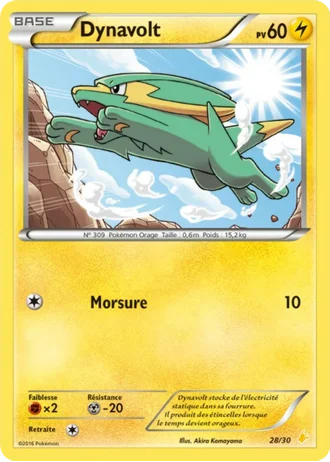 Dynavolt #28 — XY Kit du dresseur (Pikachu Libre)