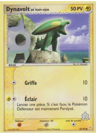 Dynavolt de Team Aqua #52 — EX Team Magma vs Team Aqua
