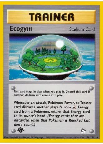 Ecogym (1st Edition) #84/111 — Neo Genesis (1st Edition)