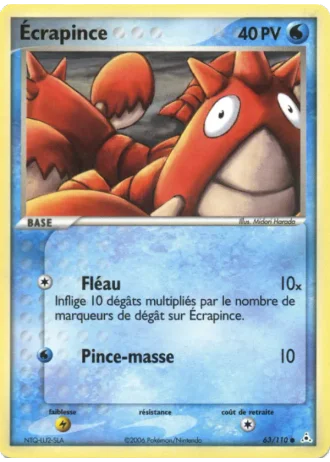 Ecrapince #63/110 — EX Fantômes Holon