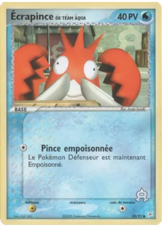 Écrapince de Team Aqua #50 — EX Team Magma vs Team Aqua