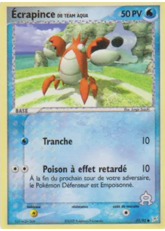 Écrapince de Team Aqua #51 — EX Team Magma vs Team Aqua