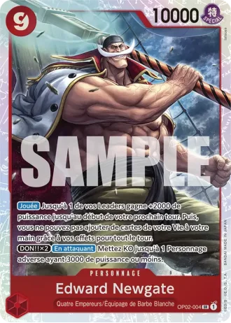 Edward Newgate (OP02-004) (Alternative Art) — ONE PIECE CARD THE BEST (PRB01)