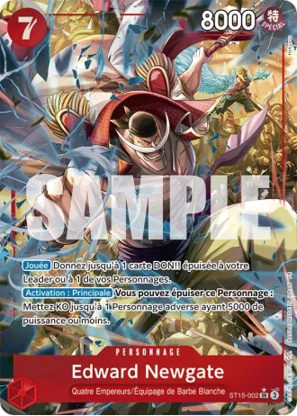 Edward Newgate (ST15-002) (Alternative Art) — ONE PIECE CARD THE BEST vol.2 (PRB02)