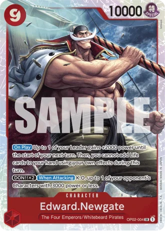 Edward.Newgate (OP02-004) (Reprint) — One Piece The Best (PRB01)