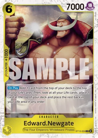 Edward.Newgate (ST13-004) (Pirate Foil) — One Piece Card The Best Vol.2(PRB02)