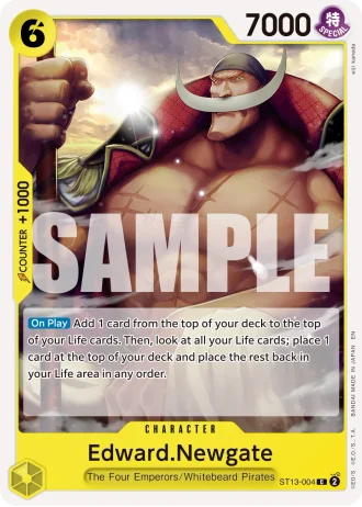 Edward.Newgate (ST13-004) (Reprint) — One Piece Card The Best Vol.2(PRB02)