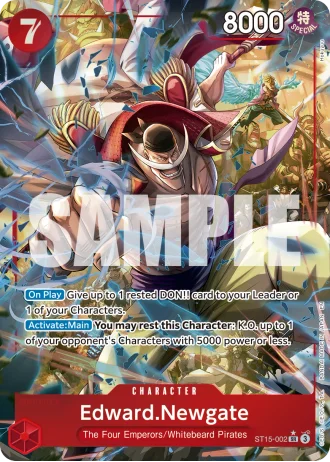 Edward.Newgate (ST15-002) (Alternative Art) — One Piece Card The Best Vol.2(PRB02)