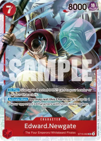 Edward.Newgate (ST15-002) (Reprint) — One Piece Card The Best Vol.2(PRB02)