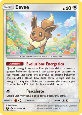 Eevee #101a — Carta alternativa A gialla