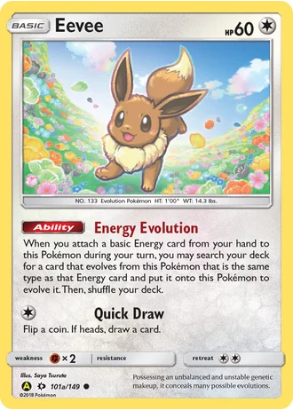 Eevee #101a — Yellow A Alternate