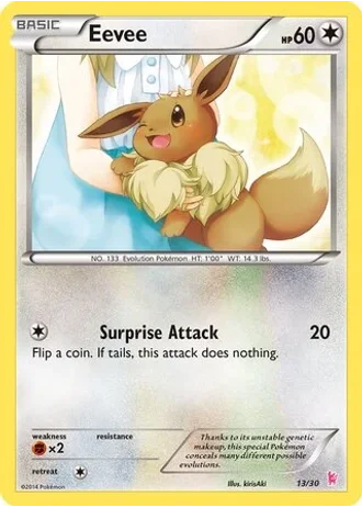 Eevee #13/30 — XY trainer Kit (Sylveon)