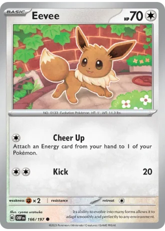 Eevee #166/197 — Obsidian Flames