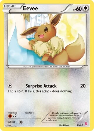 Eevee #21 — XY trainer Kit (Sylveon)