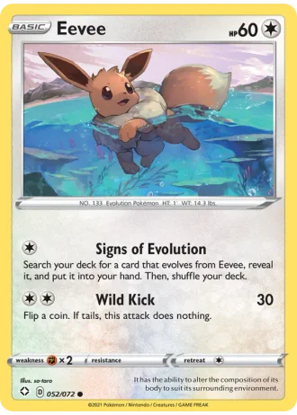 Eevee #52/72 — Shining Fates
