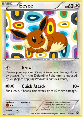 Eevee BW94 — Black & White Promos