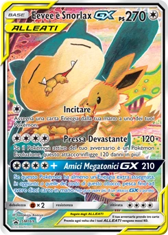Eevee e Snorlax GX SM169 — Sole e Luna Promos
