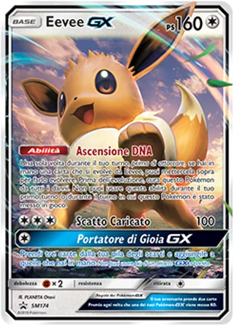 Eevee GX SM174 — Sole e Luna Promos