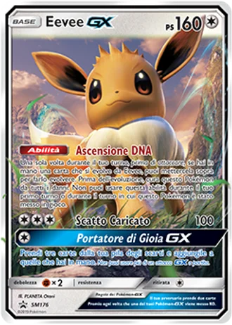 Eevee GX SM176 — Sole e Luna Promos