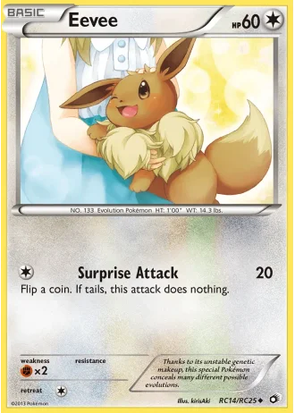 Eevee RC14 — Radiant Collection (Legendary Treasures)