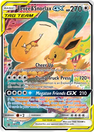 Eevee & Snorlax GX SM169 — Sun & Moon Promos