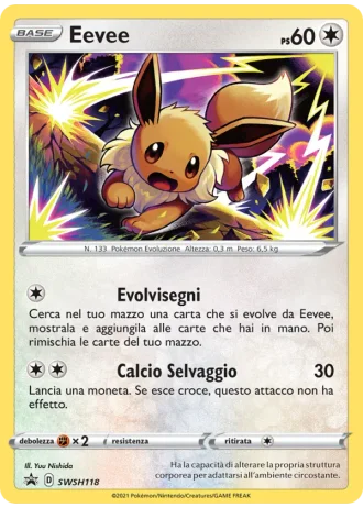 Eevee SWSH118 — Spada e Scudo Promos