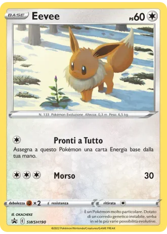 Eevee SWSH190 — Spada e Scudo Promos