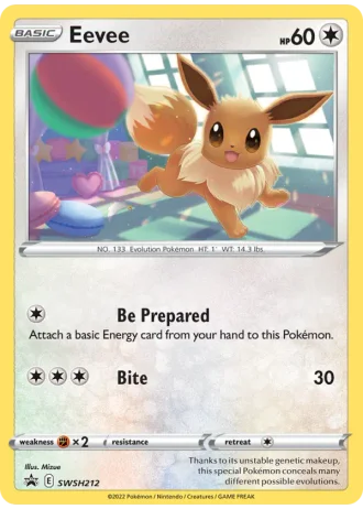 Eevee SWSH212 — Sword & Shield Promos