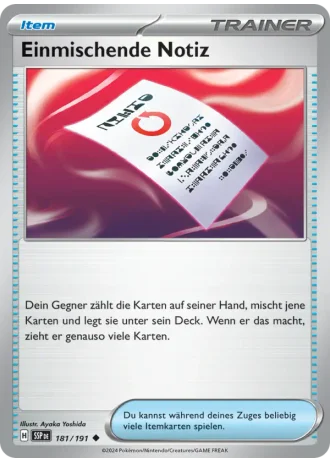 Einmischende Notiz #181/191 — Stürmische Funken