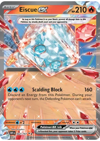 Eiscue ex #042/197 — Obsidian Flames