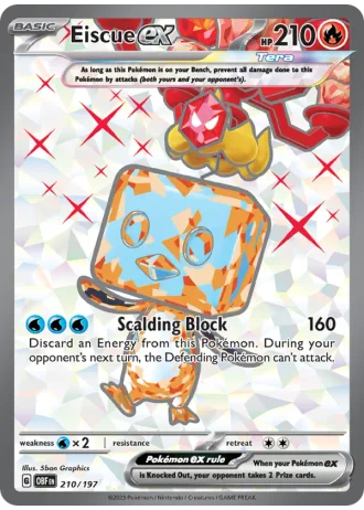 Eiscue ex #210/197 — Obsidian Flames