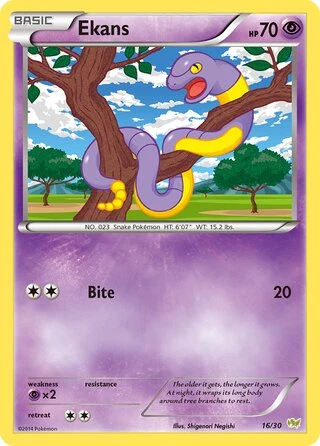 Ekans #16 — XY trainer Kit (Noivern)
