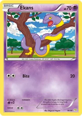 Ekans #16 — XY trainer Kit (Noivern)