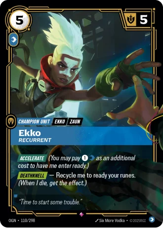 Ekko, Recurrent #110/298 — Origins