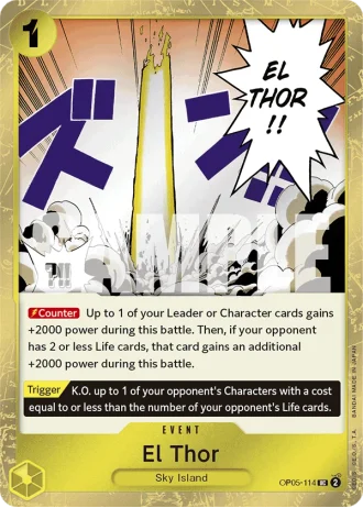 El Thor (OP05-114) (Jolly Roger Foil) — One Piece The Best (PRB01)