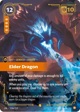 Elder Dragon #118a/219 — Unleashed
